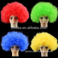 Colorful football fans wig party hair wigs explosive hairpiece clown cosplay props FC90048